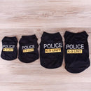 Pet Dog Clother for Small Dogs Polyester Cat Vest Pet Clothing with Warning Pattern for Chihuahua Bulldogs Puppy Costume T-shirt