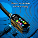 Fones de ouvido Bluetooth 5.4 com tela colorida, modelo neckband, sem fio, 
com redução de ruído, ideais para monitoramento de apresentações ao vivo.