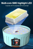 Lâmpada LED para acampamento. Carregamento USB portátil