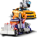 Action Figure Transformers — Optimus Prime com Luz | Escala 1:12