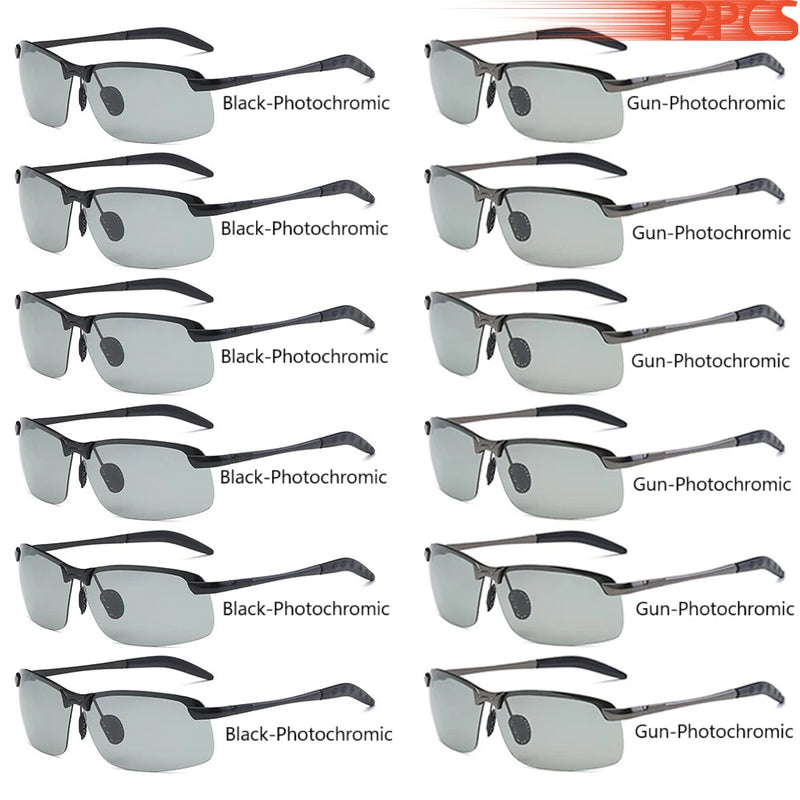 Óculos fotocromático masculino Night Vision. visão diurna e noturna, óculos UV400, condução e pesca