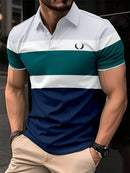 Nova camisa polo masculina Verão 2024