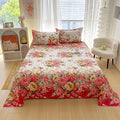 Lençol Estampado Floral — Cama Solteiro, Casal e Queen