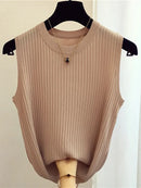 Blusa pulôver feminino sem manga