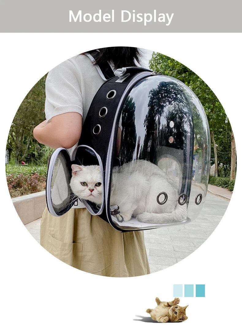 Mochila transportadora de cães pequenos e gatos