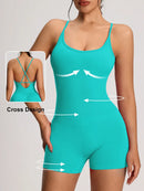 Bodysuit feminino sem costas yoga