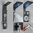 Painel de Chuveiro LED Luxo com Display de Temperatura – Aço Inox Premium