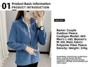 Jaqueta Feminina Fleece Espessada com Capuz | Outono Inverno