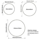 Tapete redondo floral em 3D