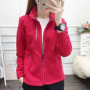 Jaqueta Feminina Fleece Espessada com Capuz | Outono Inverno