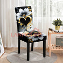 Capa de cadeira de sala de jantar antiderrapante em spandex, removível e fácil de limpar, ideal para banquetes e casamentos.