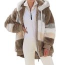 Jaqueta feminina Oversized com capuz