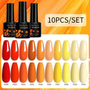 LILYCUTE 10Pcs/set Gel Unha Polonês