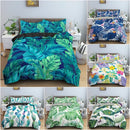 Kit capa de edredom 3D tropical