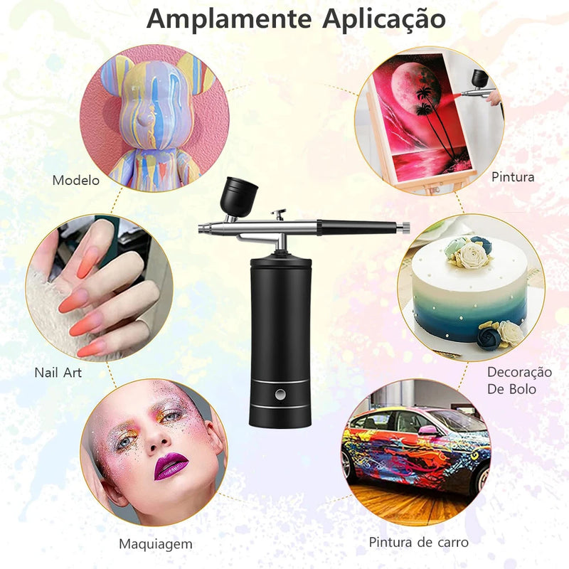 Airbrush para unhas portátil
