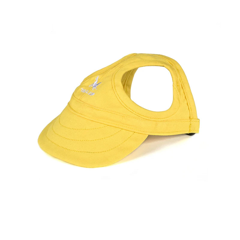 Chapéu ajustável para cães.