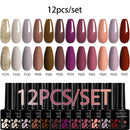 LILYCUTE 10Pcs/set Gel Unha Polonês