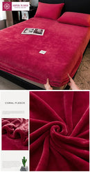 Lençol de pelúcia , capa de colchão elástica