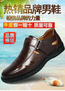 Sandália  masculina de couro sintético