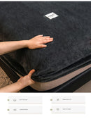 Lençol de pelúcia , capa de colchão elástica