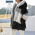 Jaqueta feminina Oversized com capuz