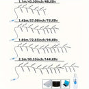 Ramo de luzes rattan alimentado por usb. Decoração de natal