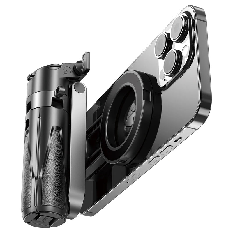 Tripé magnético para selfies com suporte extensível para celular MagSafe iPhone 16 15 14 13 12 XIAOMI SAMSUNG