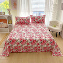 Lençol Estampado Floral — Cama Solteiro, Casal e Queen