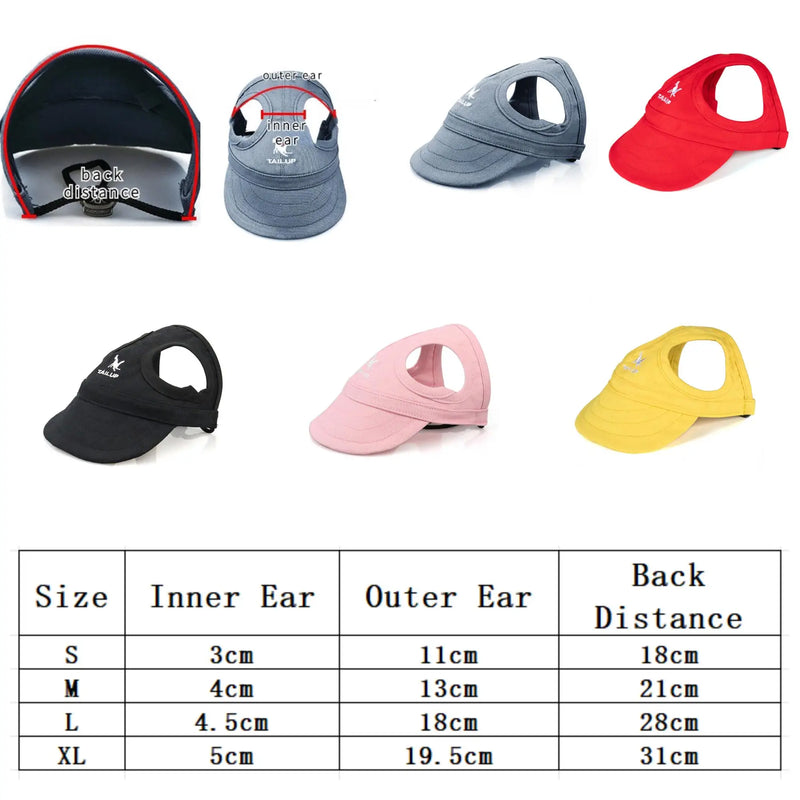 Chapéu ajustável para cães.