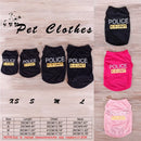 Pet Dog Clother for Small Dogs Polyester Cat Vest Pet Clothing with Warning Pattern for Chihuahua Bulldogs Puppy Costume T-shirt