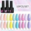 LILYCUTE 10Pcs/set Gel Unha Polonês