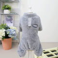 Winter Jumpsuit for Dogs Four Legs Warm Pet Dog Clothes for Small Dogs Down Overalls for Chihuahua Pug Flannel Soft Dog Costume