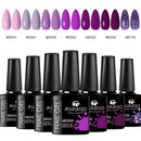 Conjunto de esmaltes em gel  UV. Kit com 07 pçs