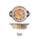 Travessa de Cerâmica com Alças — Ideal para Forno, Gratinados e Servir à Mesa