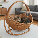 Rede para gatos com suporte suspenso