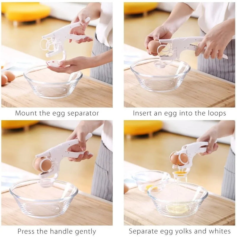 Egg Shell Cracker Handheld Plastic Egg Breaker Egg Opener Creative Egg Separator  Kitchen Gadget Tool