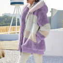 Jaqueta feminina Oversized com capuz