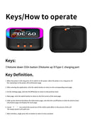 Alto-falante inteligente com IA, Bluetooth 5.4, tela sensível ao toque HD, despertador eletrônico, som estéreo Hi-Fi e assistente de voz.