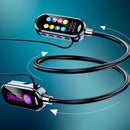 Fones de ouvido Bluetooth 5.4 com tela colorida, modelo neckband, sem fio, 
com redução de ruído, ideais para monitoramento de apresentações ao vivo.