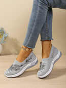 Tênis Feminino Casual Leve de Malha