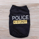 Pet Dog Clother for Small Dogs Polyester Cat Vest Pet Clothing with Warning Pattern for Chihuahua Bulldogs Puppy Costume T-shirt