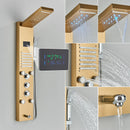Painel de Chuveiro LED Luxo com Display de Temperatura – Aço Inox Premium