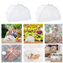 Capa dobrável de malha para alimentos na cozinha, estilo guarda-chuva.