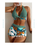 Conjunto biquíni estampado floral