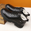 Bota masculina de inverno com forro