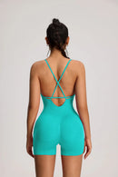 Bodysuit feminino sem costas yoga