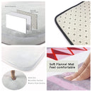 Tapete redondo floral em 3D