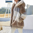 Jaqueta feminina Oversized com capuz