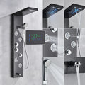 Painel de Chuveiro LED Luxo com Display de Temperatura – Aço Inox Premium