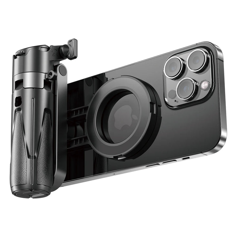 Tripé magnético para selfies com suporte extensível para celular MagSafe iPhone 16 15 14 13 12 XIAOMI SAMSUNG